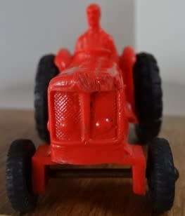 ORANGE GALANITE USED TRACTOR - 110MM SOLID RUBBER TRACTOR, NO BRANDING