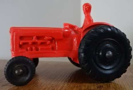 ORANGE GALANITE USED TRACTOR - 110MM SOLID RUBBER TRACTOR, NO BRANDING