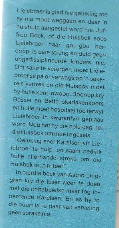 KARELSEN VLIEG WEER - ASTRID LINDGREN (1 STE TV-UITGAWE- 1978)