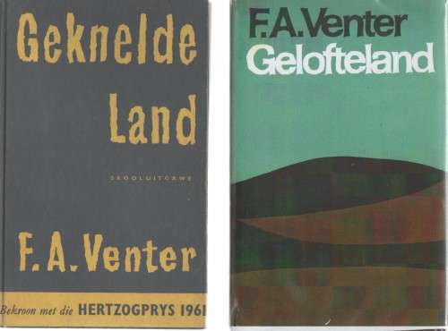 VIER LANDE BOEKE DEUR F A VENTER  , GELOFTELAND, GEKNELDE LAND, OFFERLAND, BEDOELDE LAND