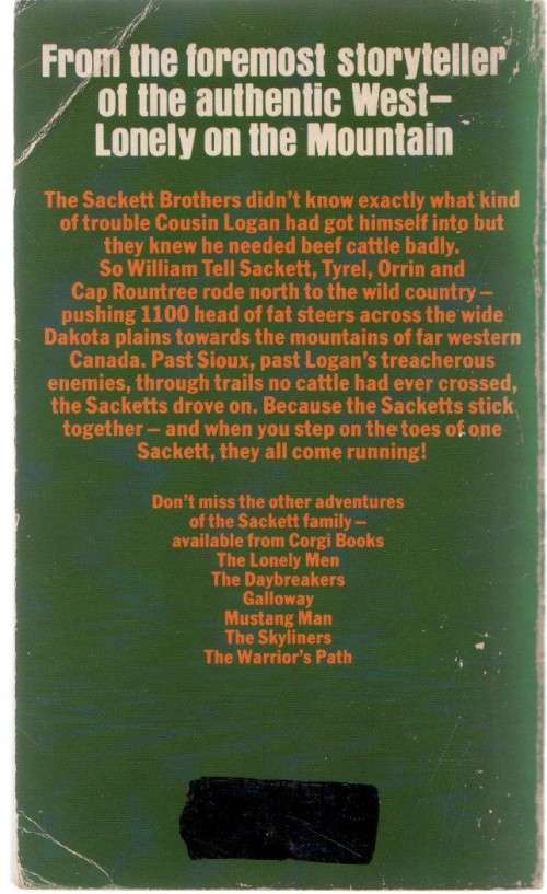 LONELY ON THE MOUNTAIN - LOUIS LAMOUR (WESTERN - 1980)