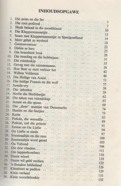 KLAPPERMANNETJIE, STANDERD III - J J VAN ZYL