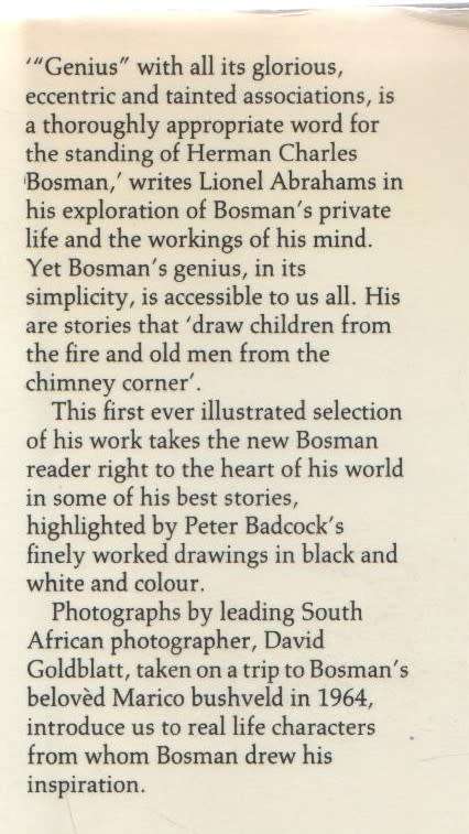 THE ILLUSTRATED BOSMAN - JONATHAN BALL PUBLISHERS, JOHANNESBURG