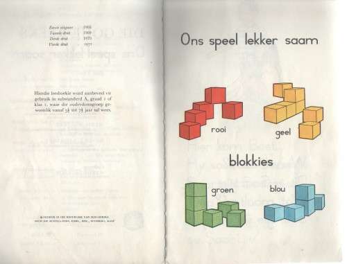 ONS SPEEL LEKKER SAAM , BOEK TWEE, DIE GOUE REEKS - NANCY J LAWRENCE (4 DE DRUK 1971)