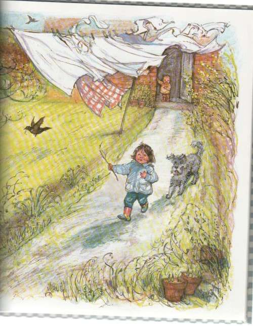 OP EN WAKKER - SHIRLEY HUGHES (1 STE AFRIKAANSE UITGAWE 1988)