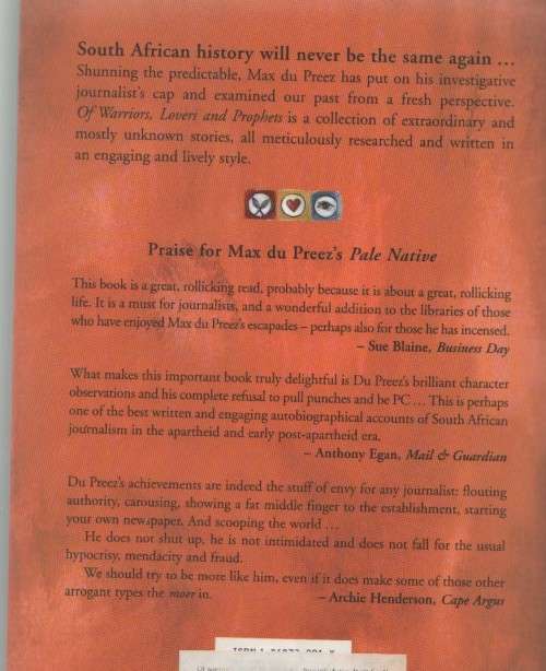 OF WARRIORS, LOVERS AND PROPHETS - MAX DU PREEZ  (2004)