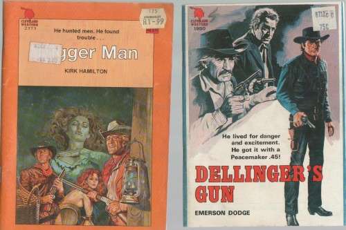 SIX PAPERBACK CLEVELAND WESTERNS - CAFE BOOKS
