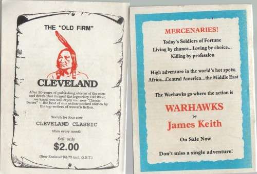 SIX PAPERBACK CLEVELAND WESTERNS - CAFE BOOKS