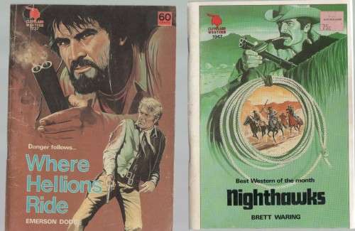 SIX PAPERBACK CLEVELAND WESTERNS - CAFE BOOKS