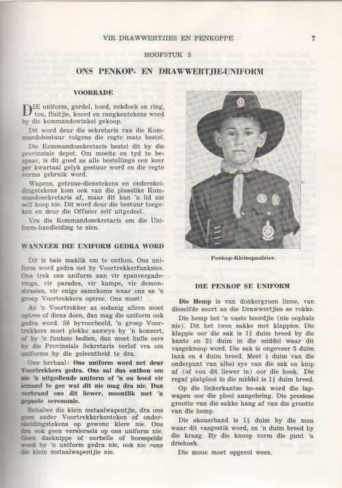 ONS EIE BOEKIE, DIE VOORTREKKERS SE HANDLEIDING VIR DRAWWERTJIES EN PENKOPPE (1964)