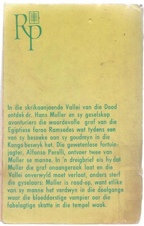 DOOLHOF VAN DIE DOOD - ADRIAAN ROODT (1967 - KAFEE-BOEKIE)