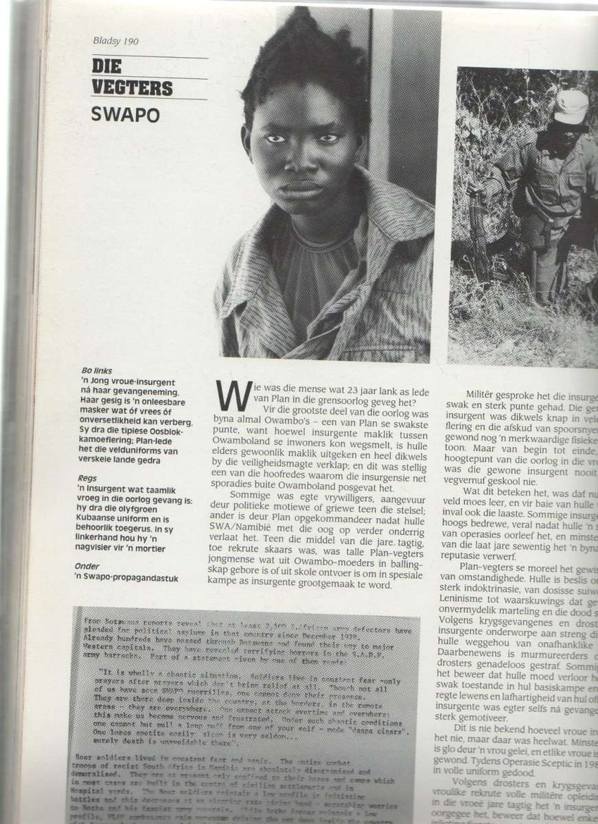 SUID-AFRIKA SE 1966 GRENS OORLOG 1989 - WILLEM STEENKAMP (1990)