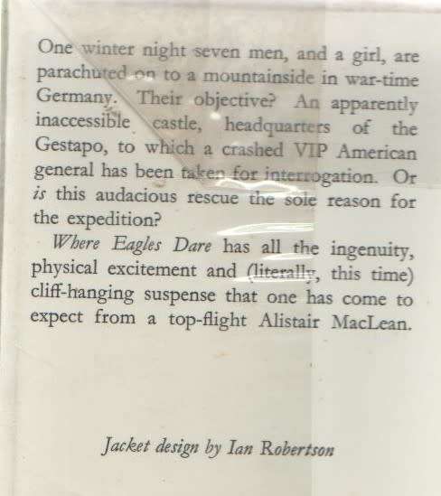 WHERE EAGLES DARE - ALISTAIR MACLEAN (1967)