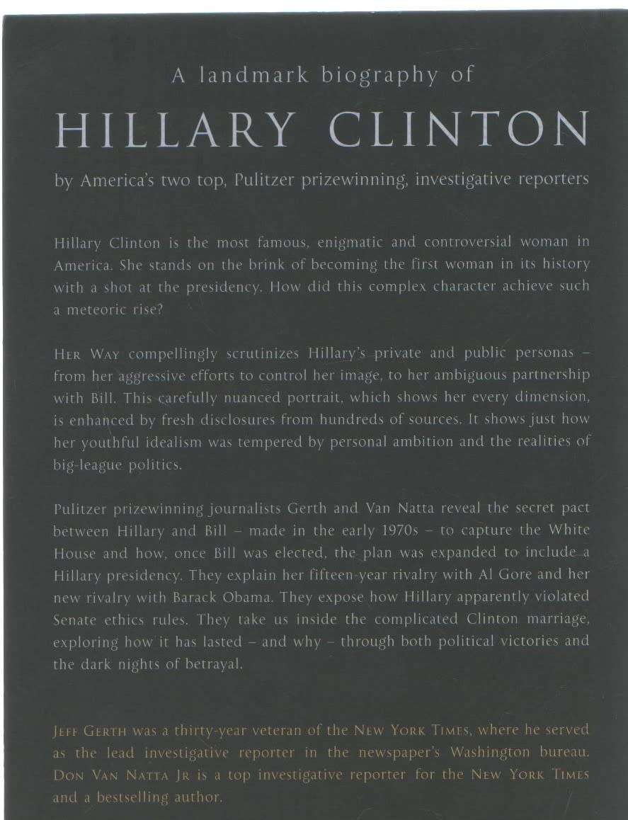 HER WAY: THE BIOGRAPHY - JEFF GERTH & DON VAN NATTA JR (2007)