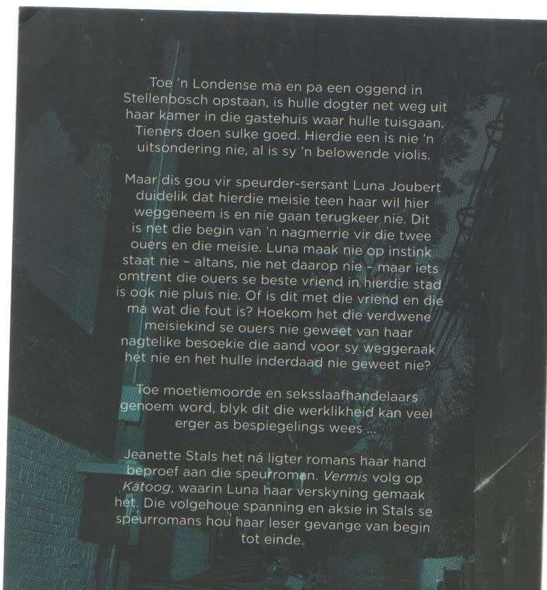 VERMIS - JEANETTE STALS (1 STE UITGAWE 2017)