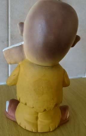 CERAMIC VINTAGE 1960`S HOBO PIGGY BANK (MADE IN JAPAN)