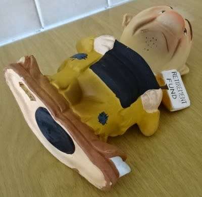 CERAMIC VINTAGE 1960`S HOBO PIGGY BANK (MADE IN JAPAN)