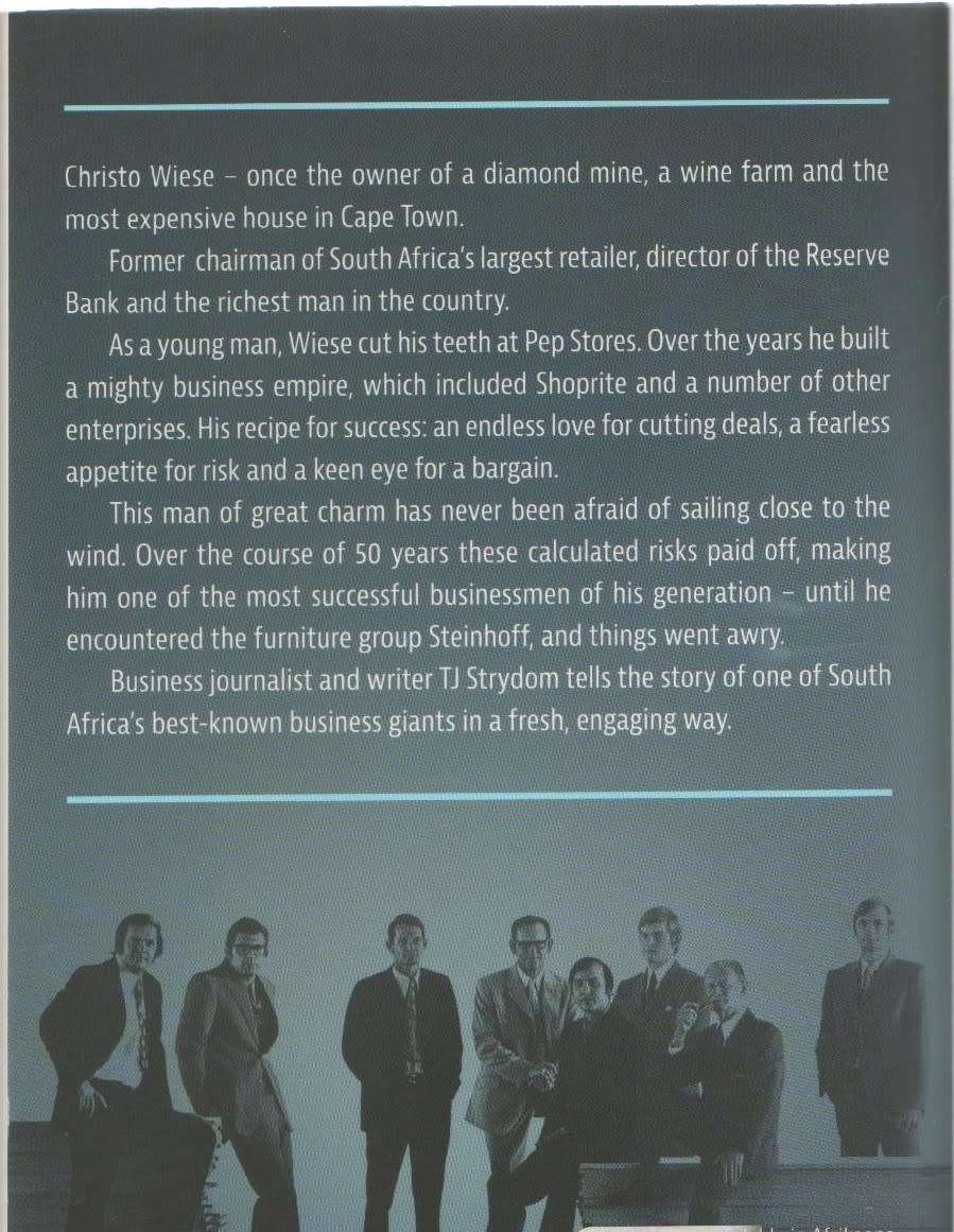 CHRISTO WIESE, RISK & RICHES - T J STRYDOM (1 ST EDITION 2019)