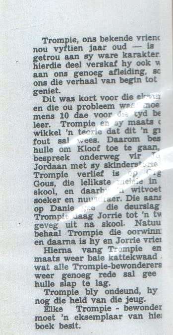 TROMPIE, DIE VEGTER , NR 13 - TOPSY SMITH (APB -1955)