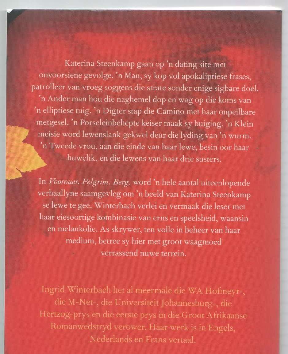 VOOROUER PELGRIM BERG - INGRID WINTERBACH (1 STE UITGAWE 2021)