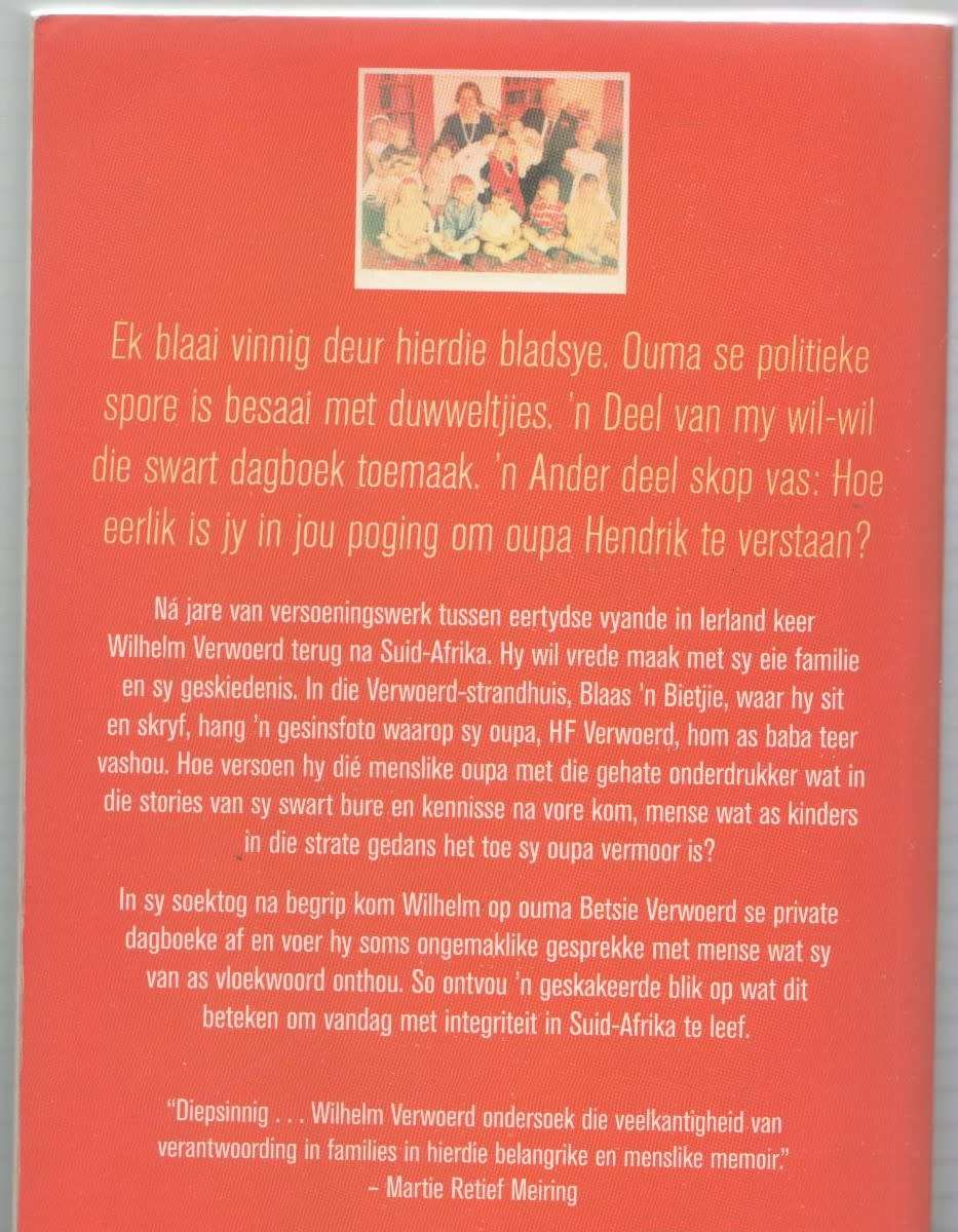 BLOEDBANDE `N DONKER TUISKOMS - WILHELM VERWOERD (1 STE UITGAWE 2018)