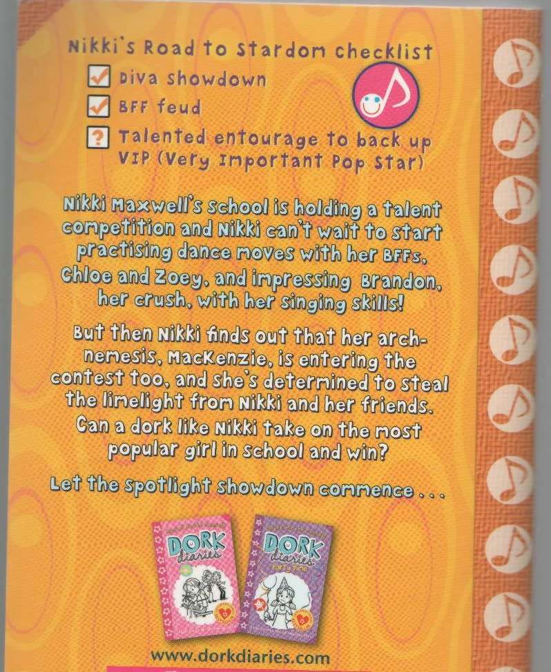 DORK DIARIES, POPSTAR - RACHEL RENEE RUSSELL (2011)