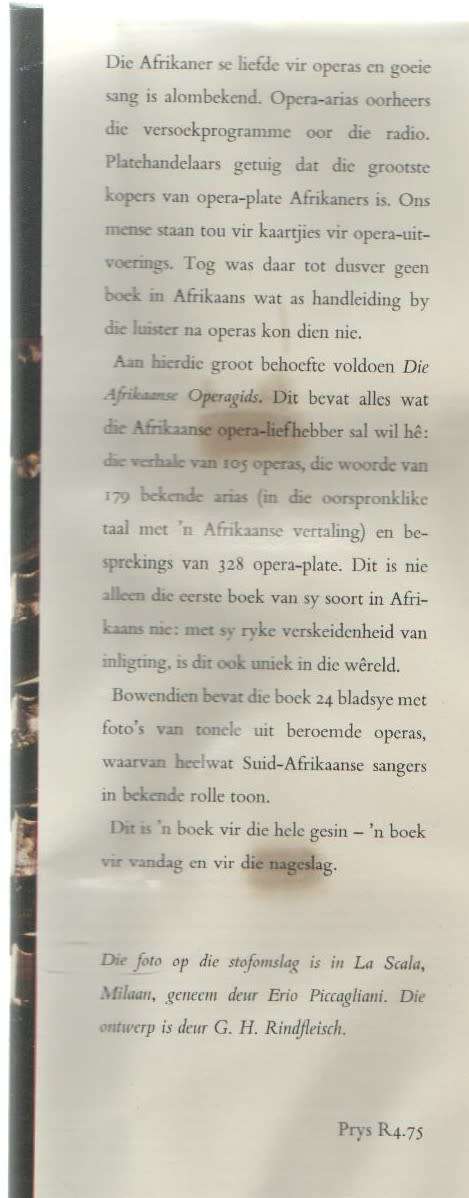 DIE AFRIKAANSE OPERAGIDS - LOUIS STEYN (3 DE DRUK 1969)
