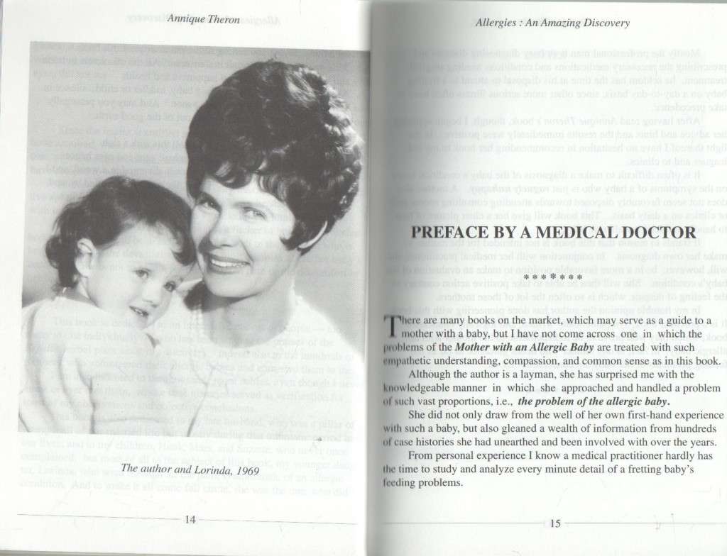 ALLERGIES AN AMAZING DISCOVERY - ANNIQUE THERON (1968)