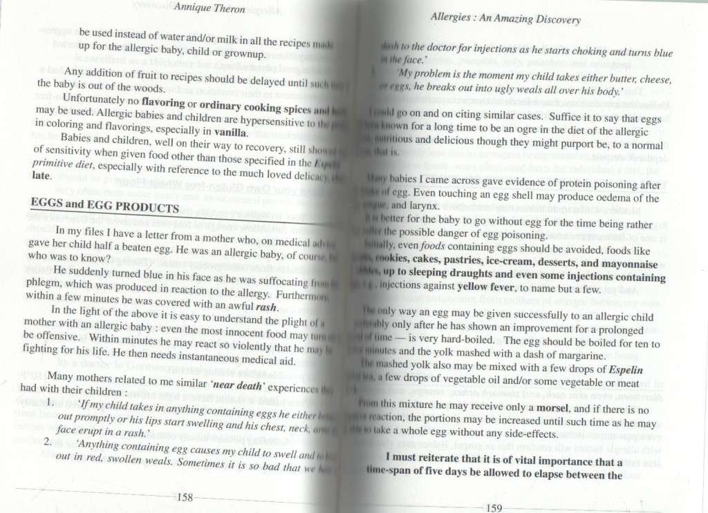 ALLERGIES AN AMAZING DISCOVERY - ANNIQUE THERON (1968)