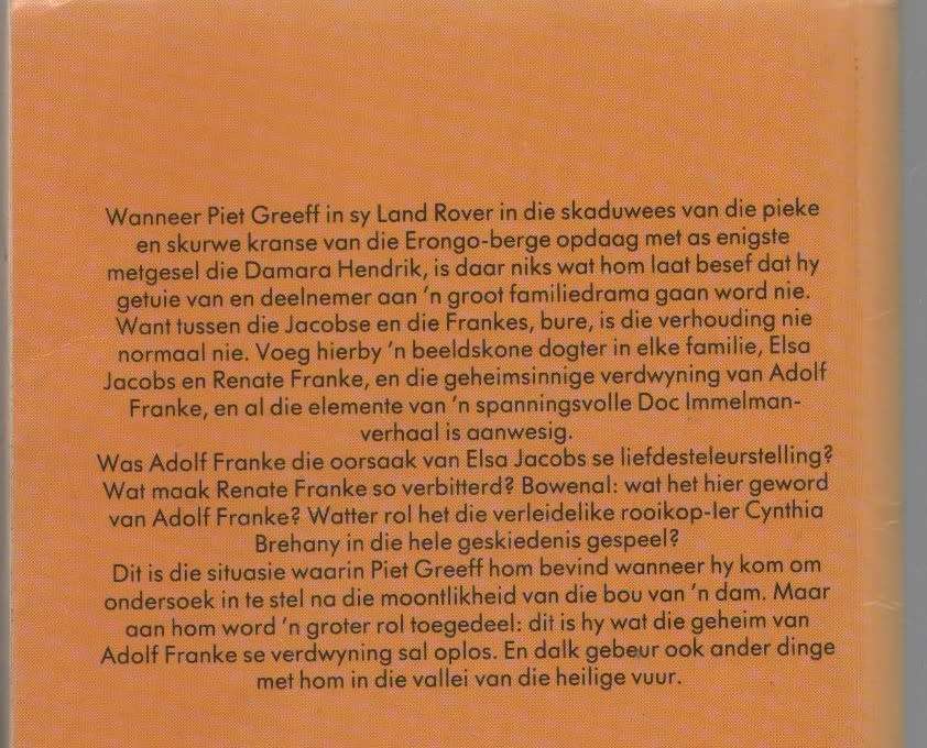 VALLEI VAN DIE HEILIGE VUUR - DOC IMMELMAN (2 DE UITGAWE 1993)