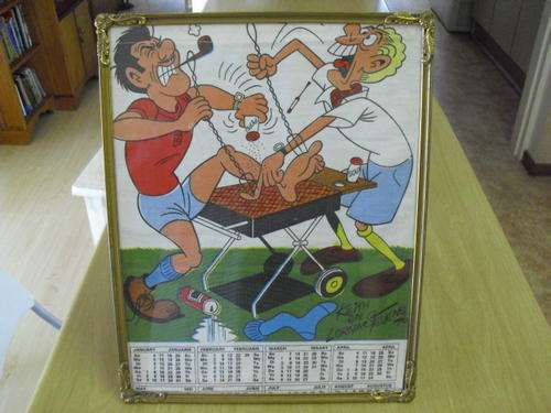 Ben en Bapsie Kalender van 1976 - Geraam