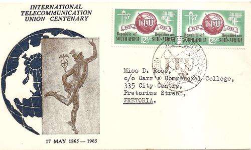 1965 ITU Set of First Day covers One for each value, Scarce