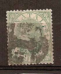 1870/73 1s Green FU (SG 64)