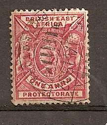 British East Africa 1896/1901 1a Rosine FU  (Cat.No: 66b)