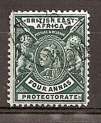 British East Africa 1896/1901 4a Deep Green FU (Cat.No: 70)