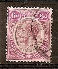 1913/19 GV 6d Dull and bright Purple FU  SG 92