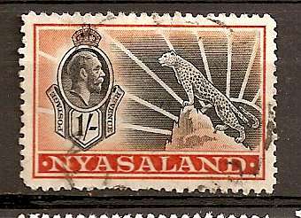 1934/35 1s Black and orange  FU  SG 122