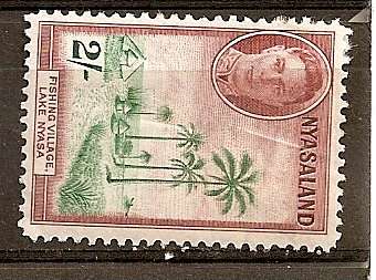 1945 2s Emerald and Maroon  FM  SG 153