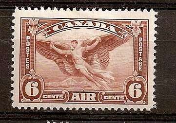 1935 GV 6c Red-brown  FM  SG 355