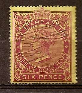 1876 QV 6d Brown/Yellow