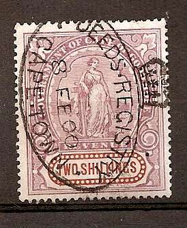 1898 QV 2s Lilac and Brown
