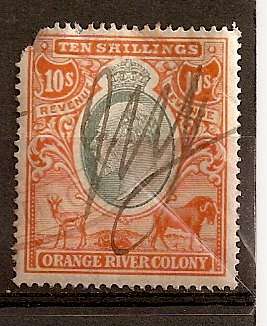 1903 Edward 10s Orange and green