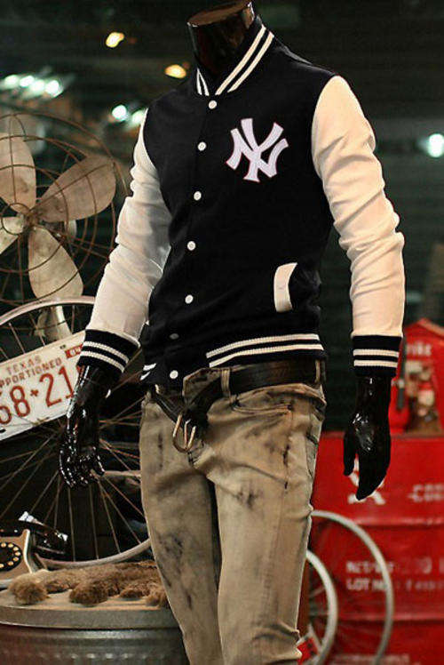 ****NY Marked Mens Baseball Jacket****