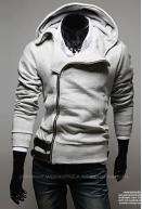 New Design Men's Smart Side Zip Sweater - Black/Grey