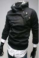 New Design Men's Urban High Collar Sweater  - White/Deep Grey/Brown/Black/Grey