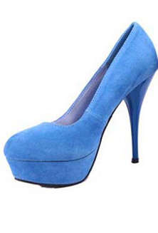 Stylish Suede Stiletto Pumps! Available in Blue/Yellow/Black (size 3-6)