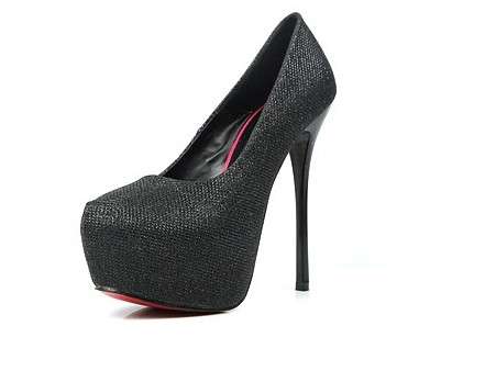 ***NEW 2012 COLLECTION*** Twinkle Stiletto Pumps__(Black/White) Size 3.4.5.6