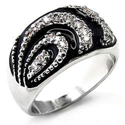Clear CZ - Ring Size 8 (Q)