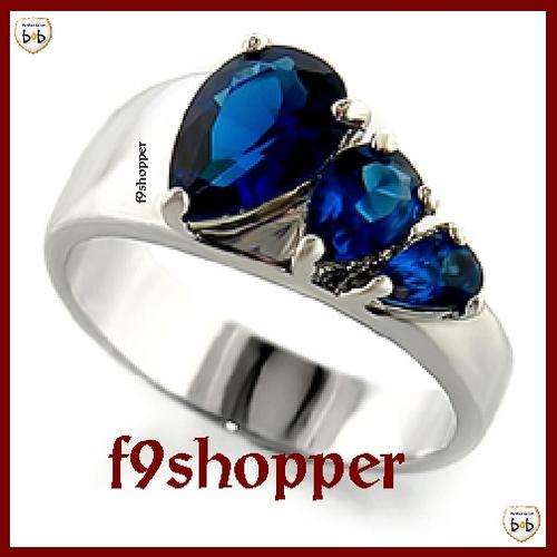 Sapphire CZ - Ring Size 9 (S)