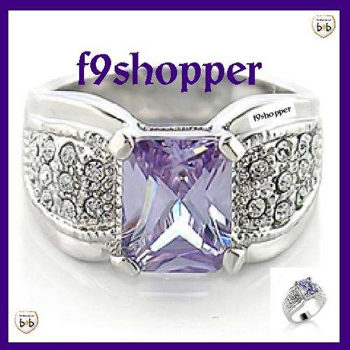 Light Amethyst CZ Ring - Size 6 (M)